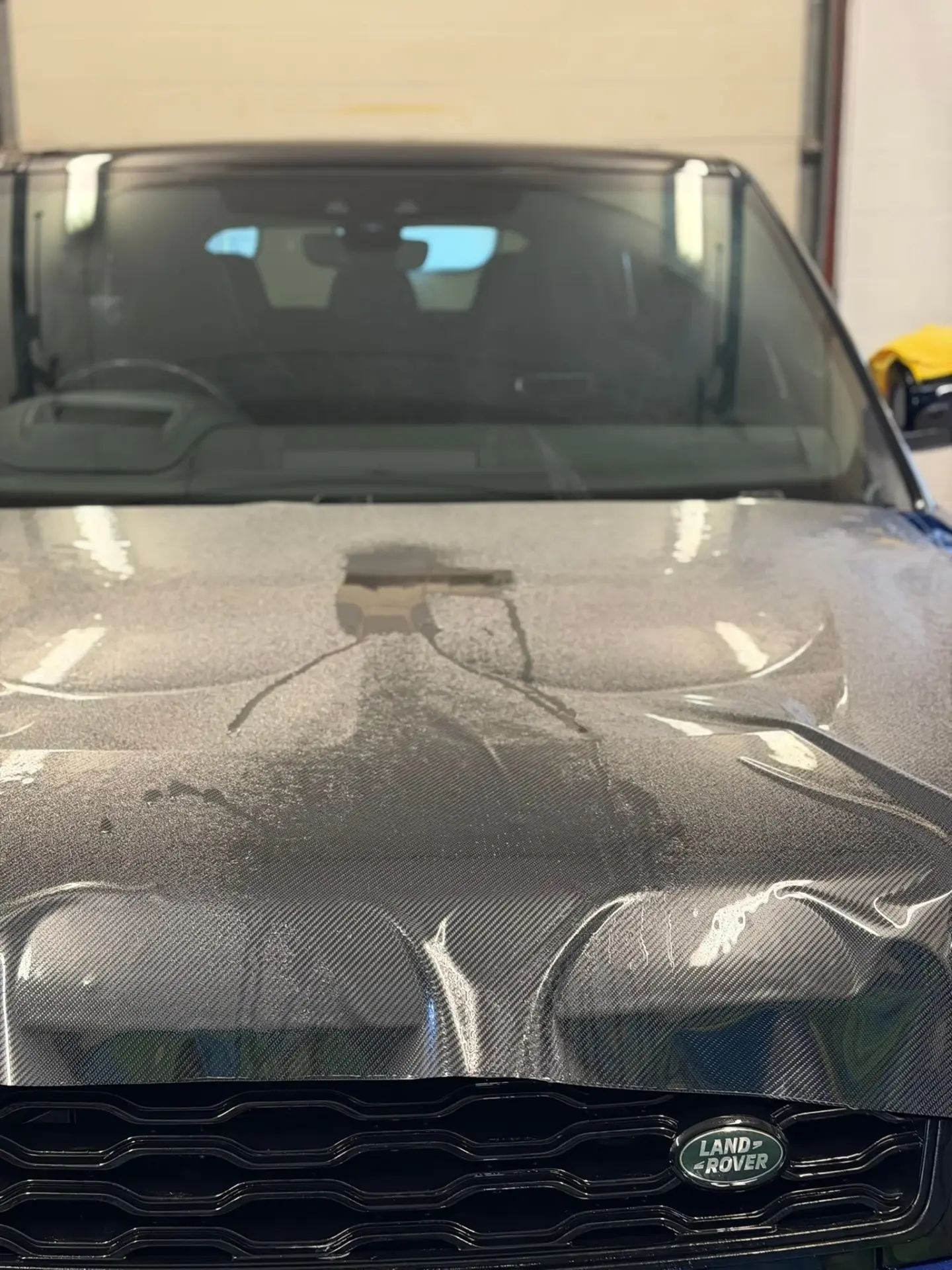Range Rover SVR wrapped in carbon fibre vinyl by Tauro Design, view 3